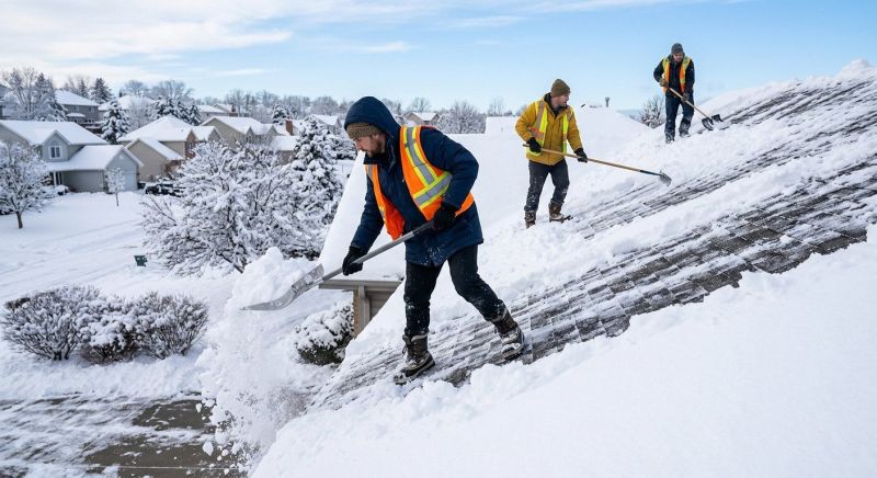 Rooftop Snow Removal in Long Island, NY