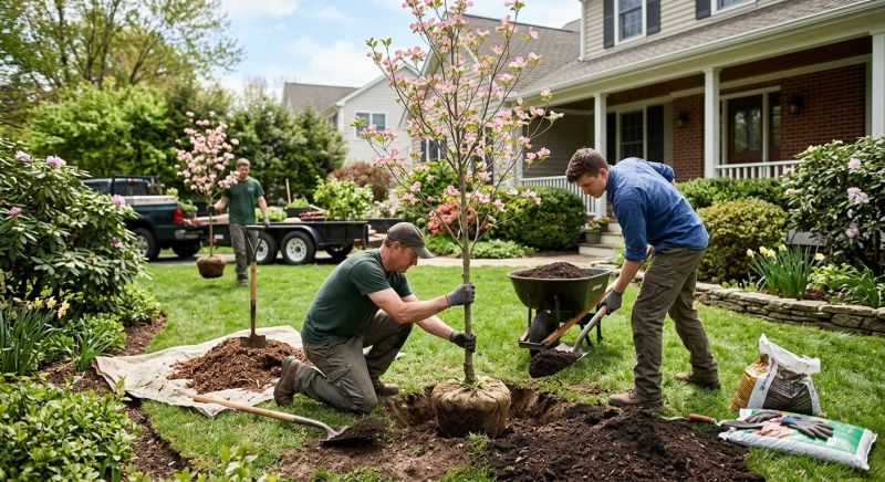 Magnolia Tree Planting in Ventura County, CA