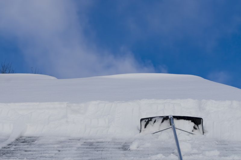 Roof Snow Raking in Long Island, NY