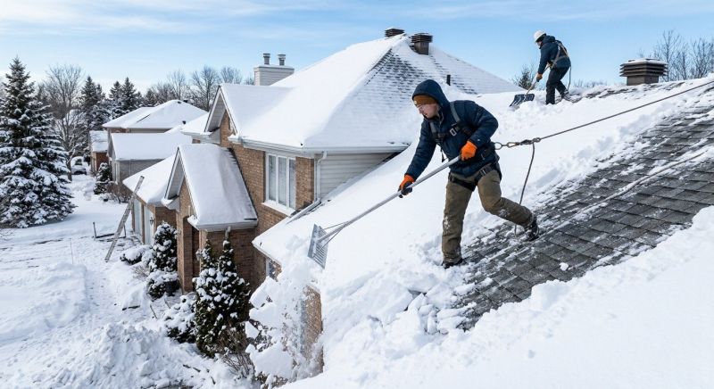 Roof Snow Removal in Long Island, NY