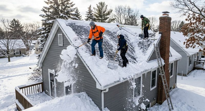 Rooftop Snow Removal in Long Island, NY